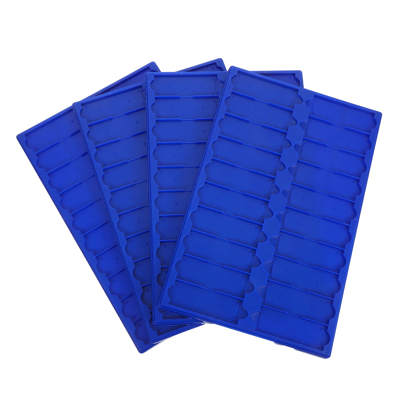 

4Pcs Microscope Slide Drying Holder Thickened Plastic Board 20 Slide Slots Lab Storage Rack Speeds Sample Drying Scientific