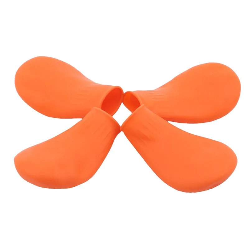 4Pcs Pet Dog Rubber Waterproof Shoe Cover Pet Socks Foot Cover Non Slip Outdoor Puppies Rain Shoes Pet Paw Protectors
