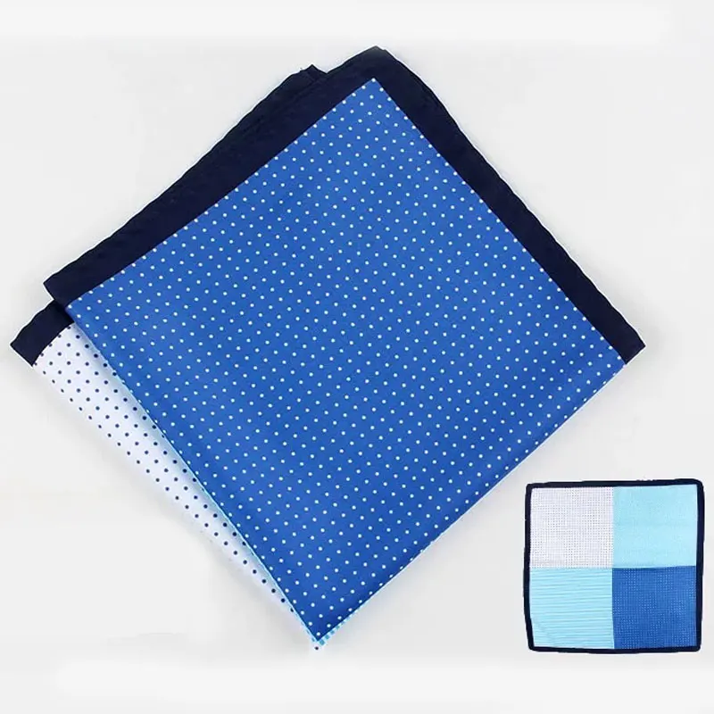 Lenço masculino com padrão vintage, quadrado de bolso clássico da moda para negócios, eventos casuais e semi-formais