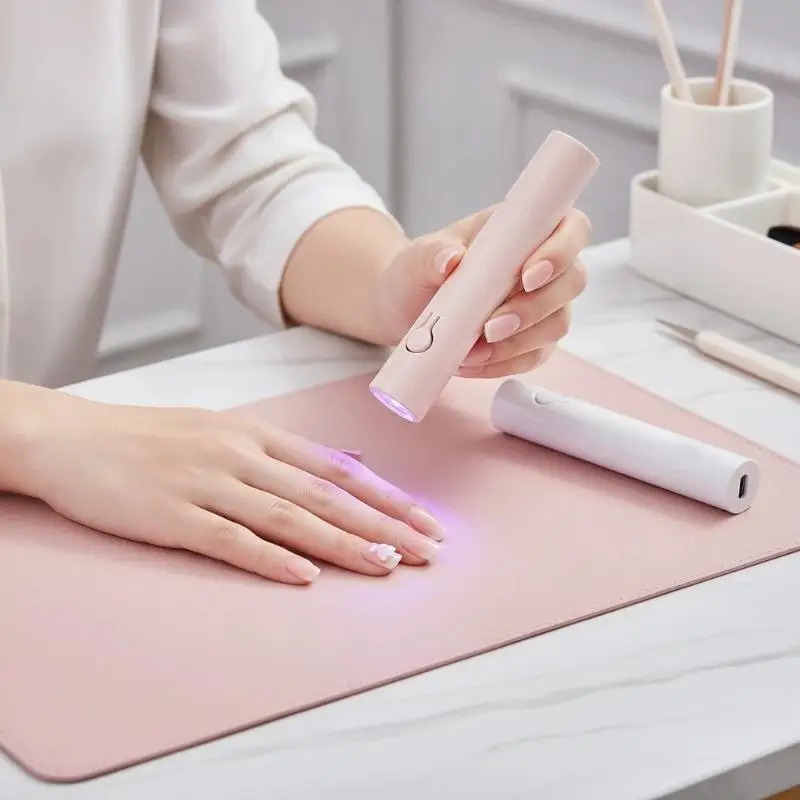 Rechargeable Mini Pen UV LED Nail Lamp 1 Set Handheld Portable Curing Light for Professional Nail Salon Daily Home Use