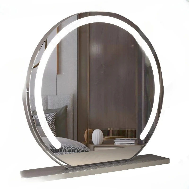 

High definition led vanity mirror with lamp desktop intelligent voice control home simple master bedroom vanity mirror