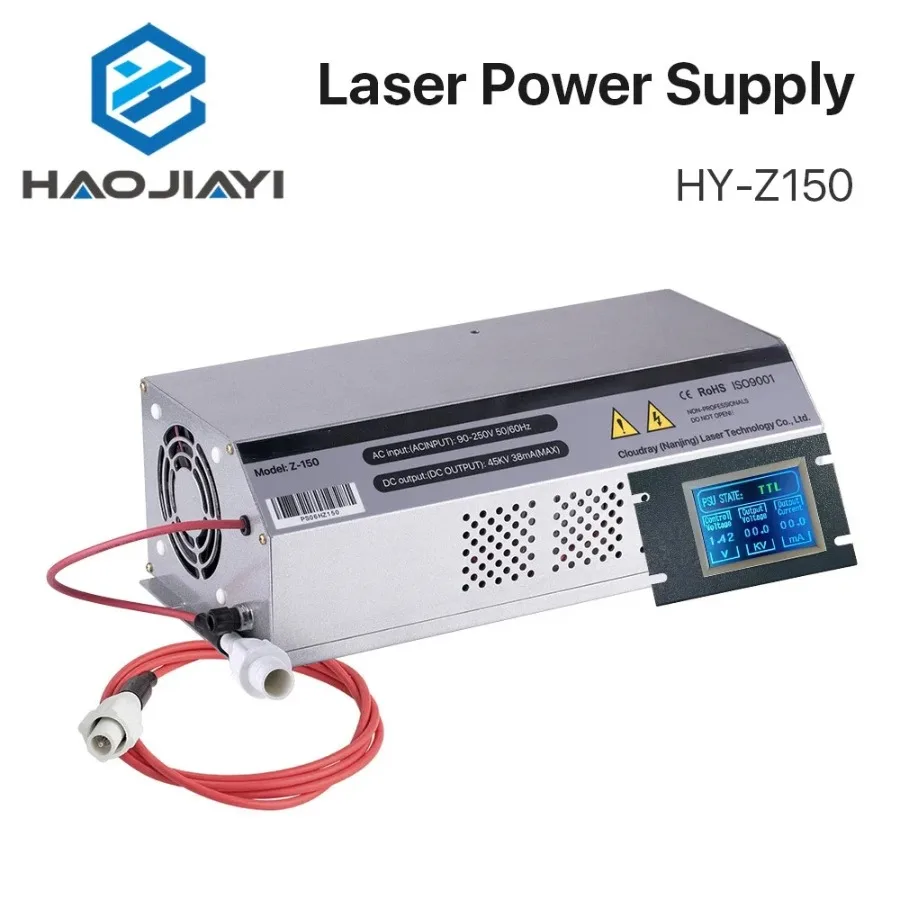150-180W CO2 Laser Power Supply Monitor AC90-250V Z150 for CO2 Laser Engraving Cutting Machine HY-Z150 Z Series