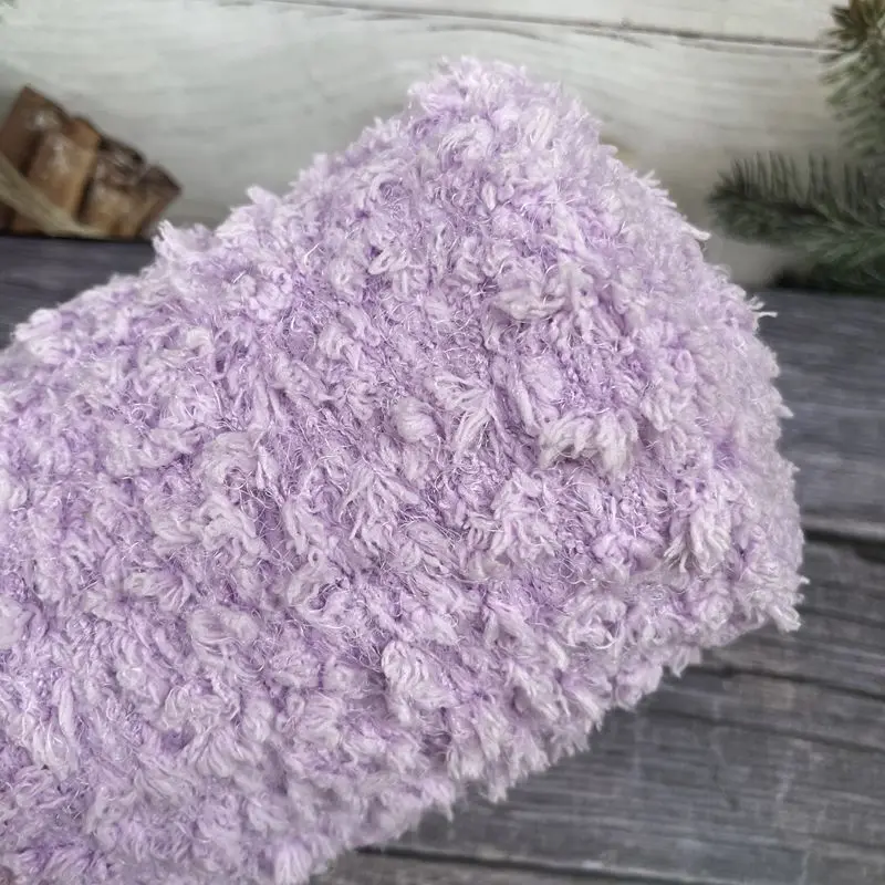 Super Soft and Cute Featured Feather Popcorn Cloud Ball Thread Handwoven DIY Sweater Bag Scarf Thread