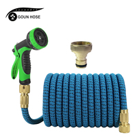 Garden Water Pipe Expandable Magic Hose High-Pressure Car Wash Nozzle With US Thread 3/4 Joint Suitable For Lawn Irrigation