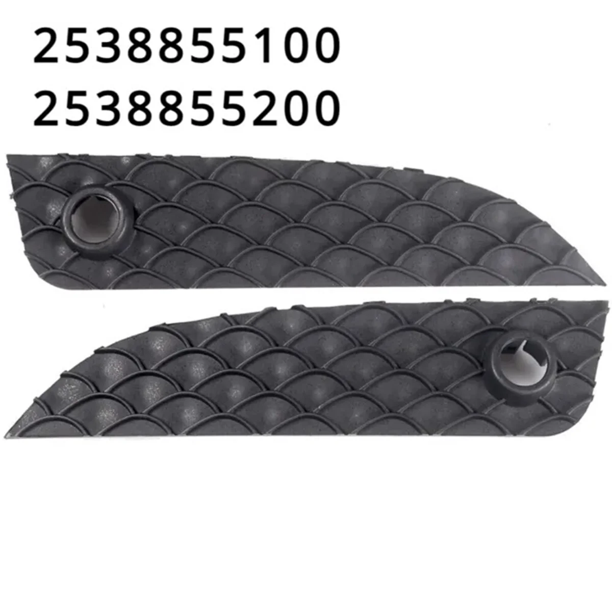 Auto 1 Pair of Bumper Grilles Air Deflector Decorative Panels 2538855100 2538855200 for Mercedes-Benz GLC X253 C253