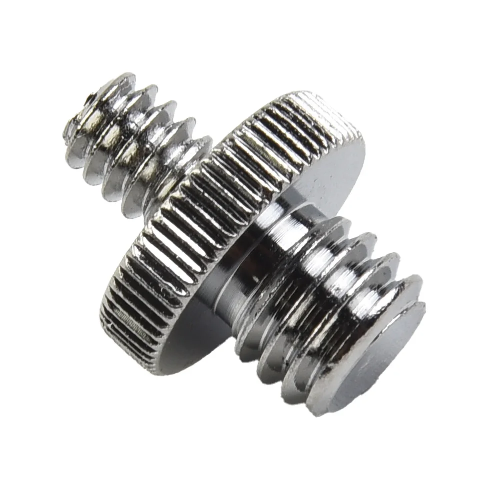 Adattatore per vite filettata maschio-maschio da 1pc per supporto per treppiede per fotocamera accessori per fotocamere tutti i tipi di ingranaggi con foro per vite da 1/4 "o 3/8"