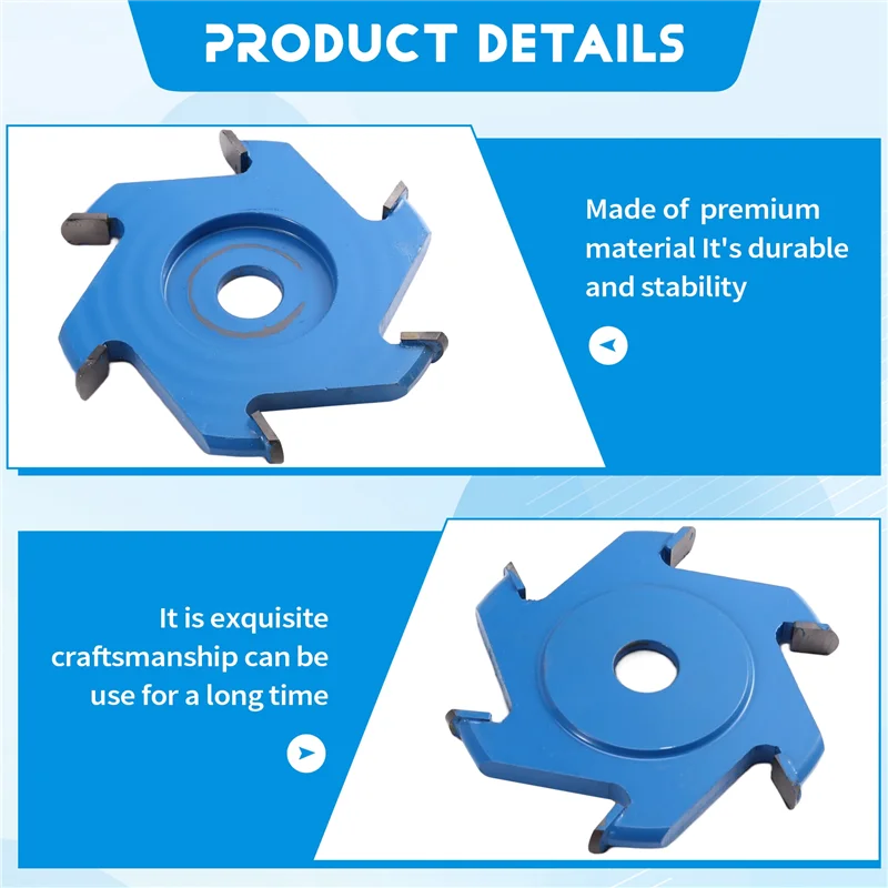 A76K Hexagonal Scraper 100Mm Angle Grinder Flat Knife Wood Carving Grinding Milling Cutter Wood Carving Scraper Tool