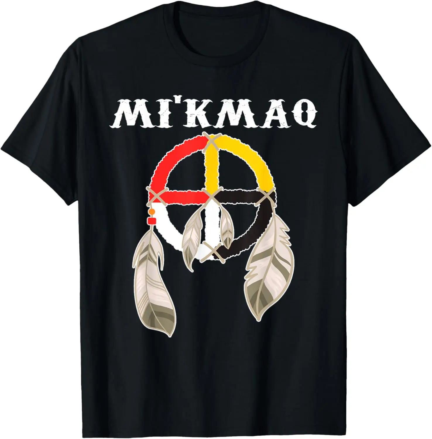 Micmac Mi'kmaq Nation Indian Tribe Culture Medicine Wheel T-Shirt