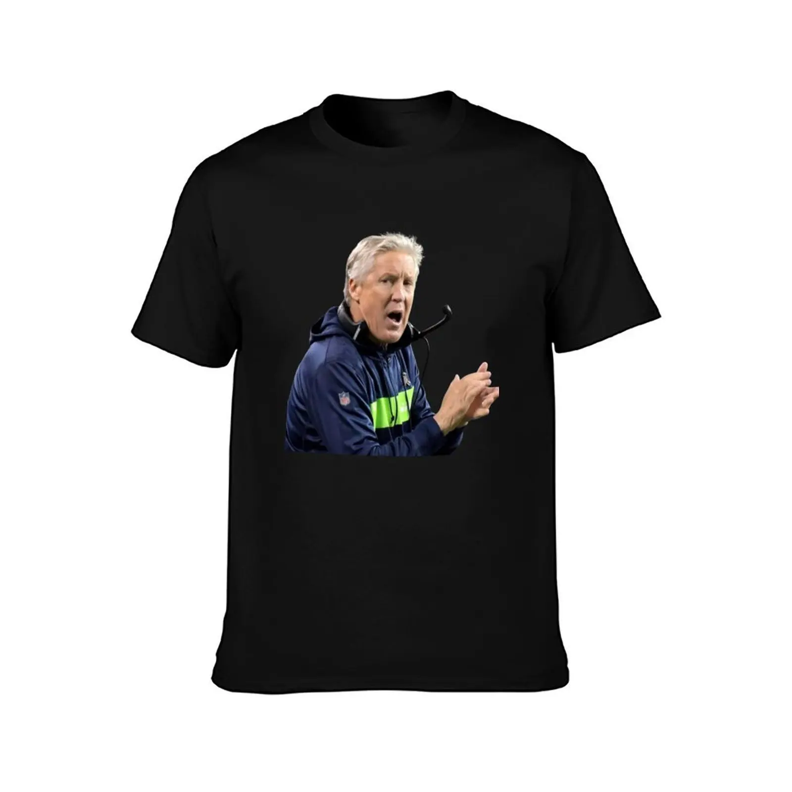 Pete Carroll chewing gum T-Shirt Summer Casual Cotton Tee Oversized Streetwear Tops Vintage Graphic Print Unisex Men Women