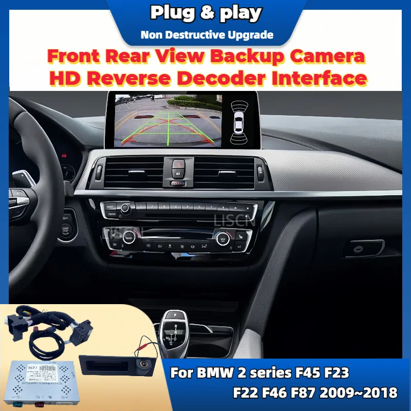 Front Rear View Backup Camera For BMW 2 series F45 F23 F22 F46 F87 2009~2018 OEM Screen Plug and Play Parking Aid Reverse Camera