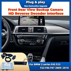 Front Rear View Backup Camera For BMW 2 series F45 F23 F22 F46 F87 2009~2018 OEM Screen Plug and Play Parking Aid Reverse Camera