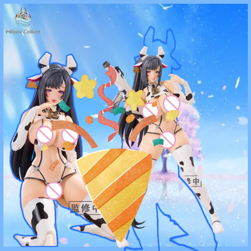 

1/12 Mobile Suit Girl Black Rock Sugar Project Milky White Milk White Sauce Cow Girl Full Set 6in Action Figure Model In Stock