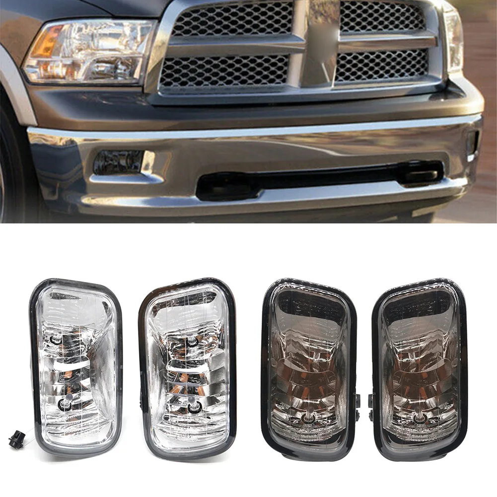 2Pcs Car Front Bumper Fog Light Lamps Left & Right For Dodge Ram 1500 2500 3500 2009 2010 2011 2012