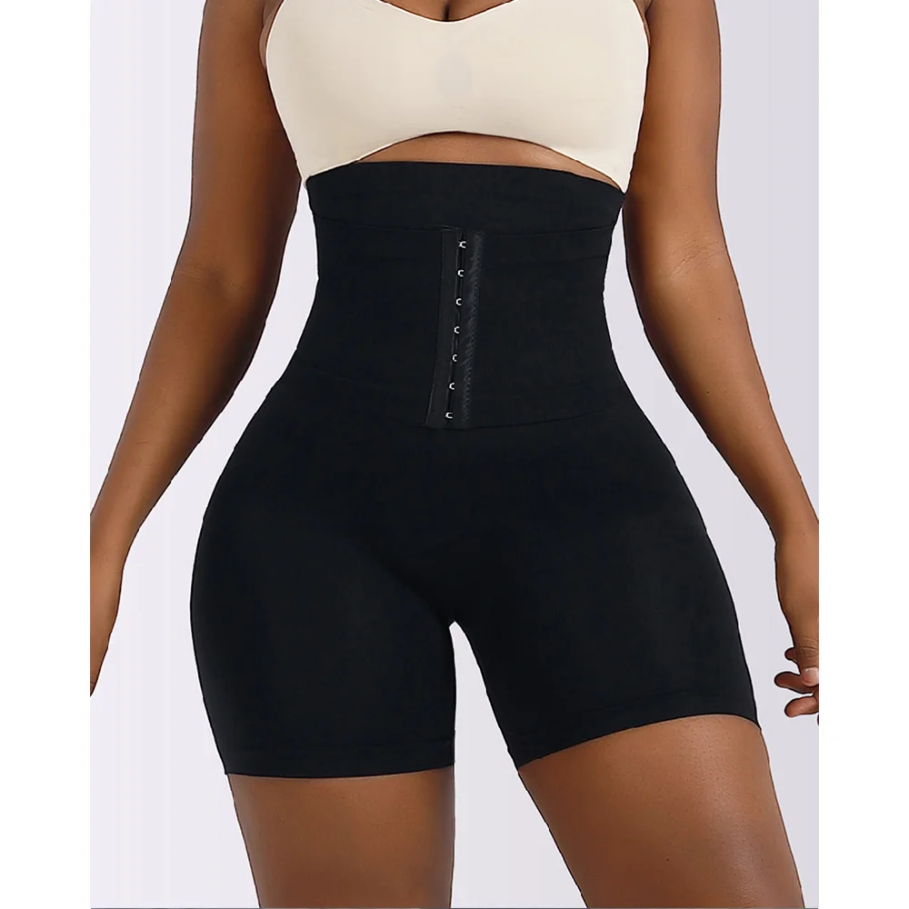 Hip lifting pants waist trainer body shaping waistband buckle underwear slimming body butt lifter shorts women shapewear