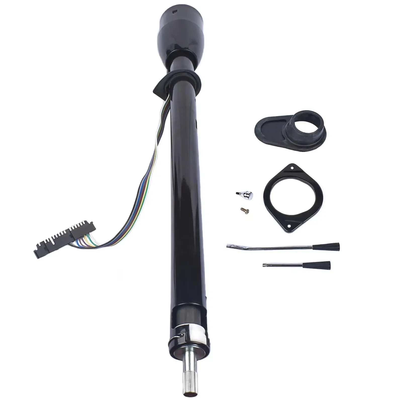 

AP01 R91006BK For Chevy C10 GMC Truck 35" Tilt Steering Column Manual Black w/ Adapter