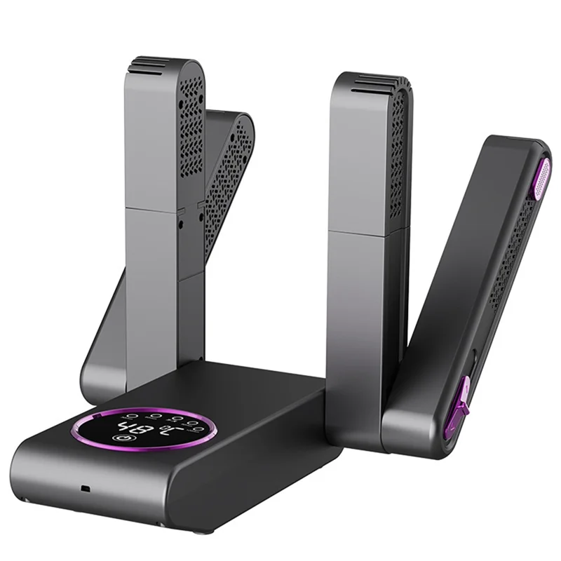 

ABWR-Сушилка для обуви, электрическая сушилка для обуви и ботинок 180° ° Складной дизайн, умный дисплей для обуви, перчаток, шапок, носков, вилка европейского стандарта