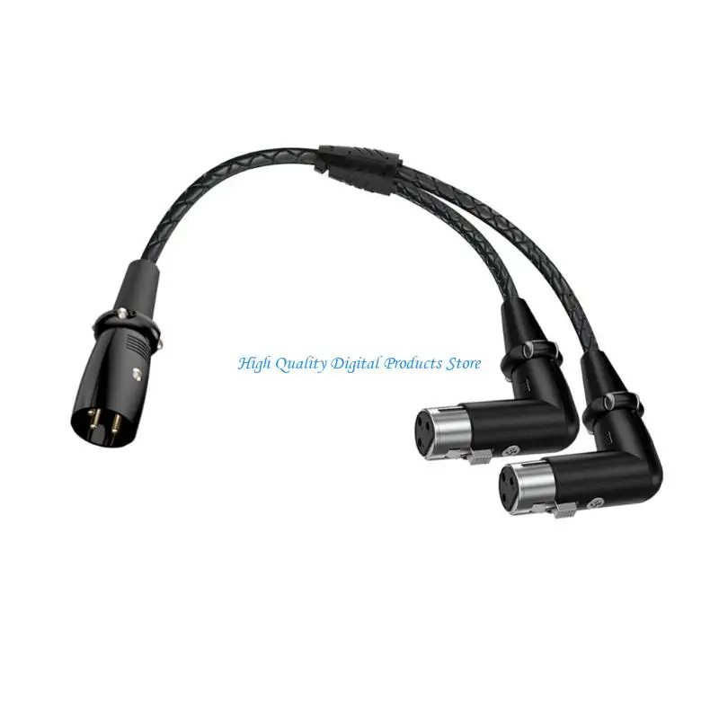 U2JE Durata Cavo splitter XLR a 3 pin maschio a due femmine Trasferimento del segnale velocità da 50 per dispositivi