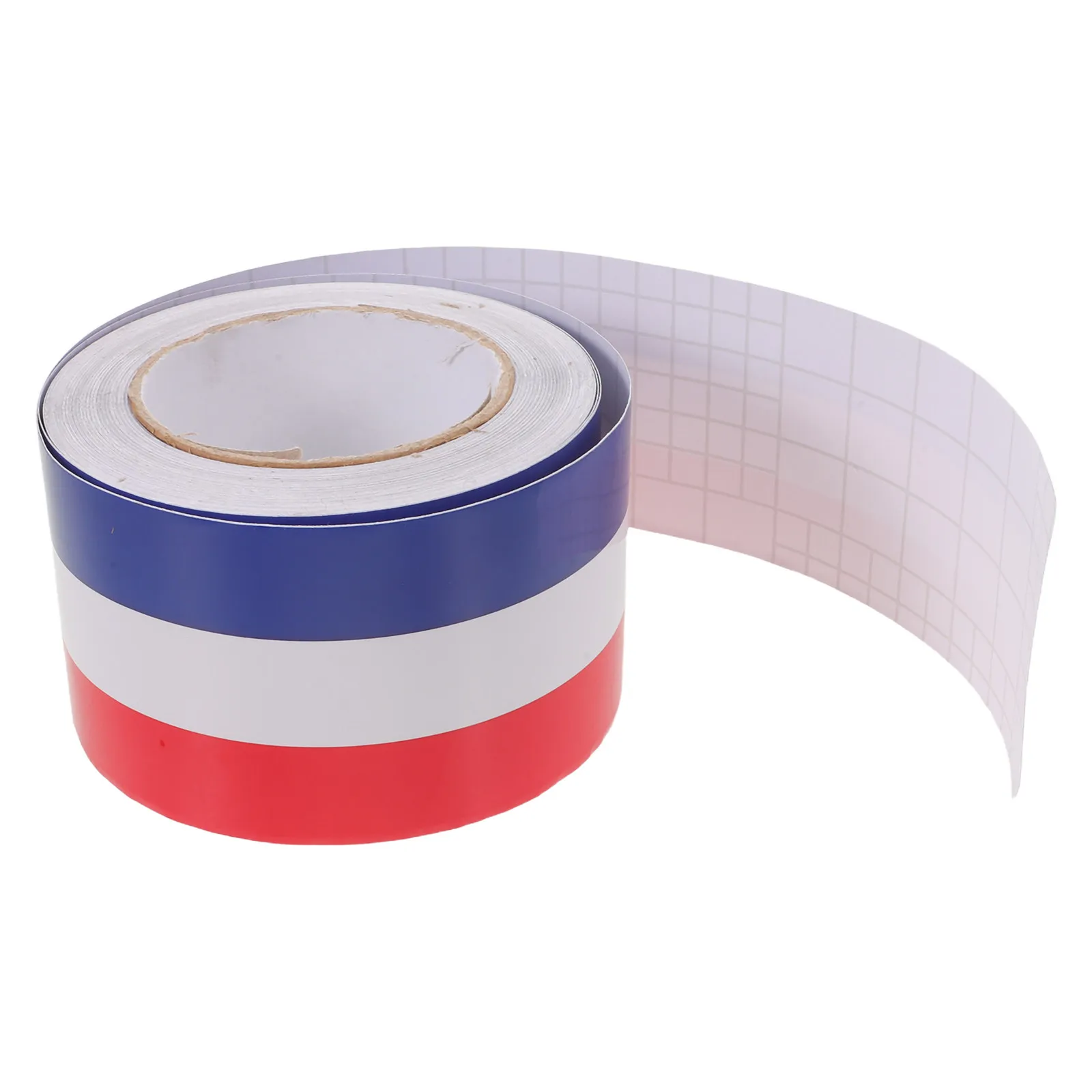 

France Tricolor Stripe Car Racing Stripes Peel Stick Waterproof Hood Roof Trunk Side Skirt Decals Motorsport Auto Exterior
