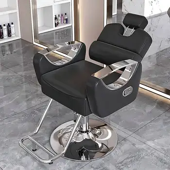 Luxury Beauty Barber Chair Designed Salon Reclinable Portable Barber Chair Swivel Hidraulic Cadeira De Barbeiro Salon Furniture