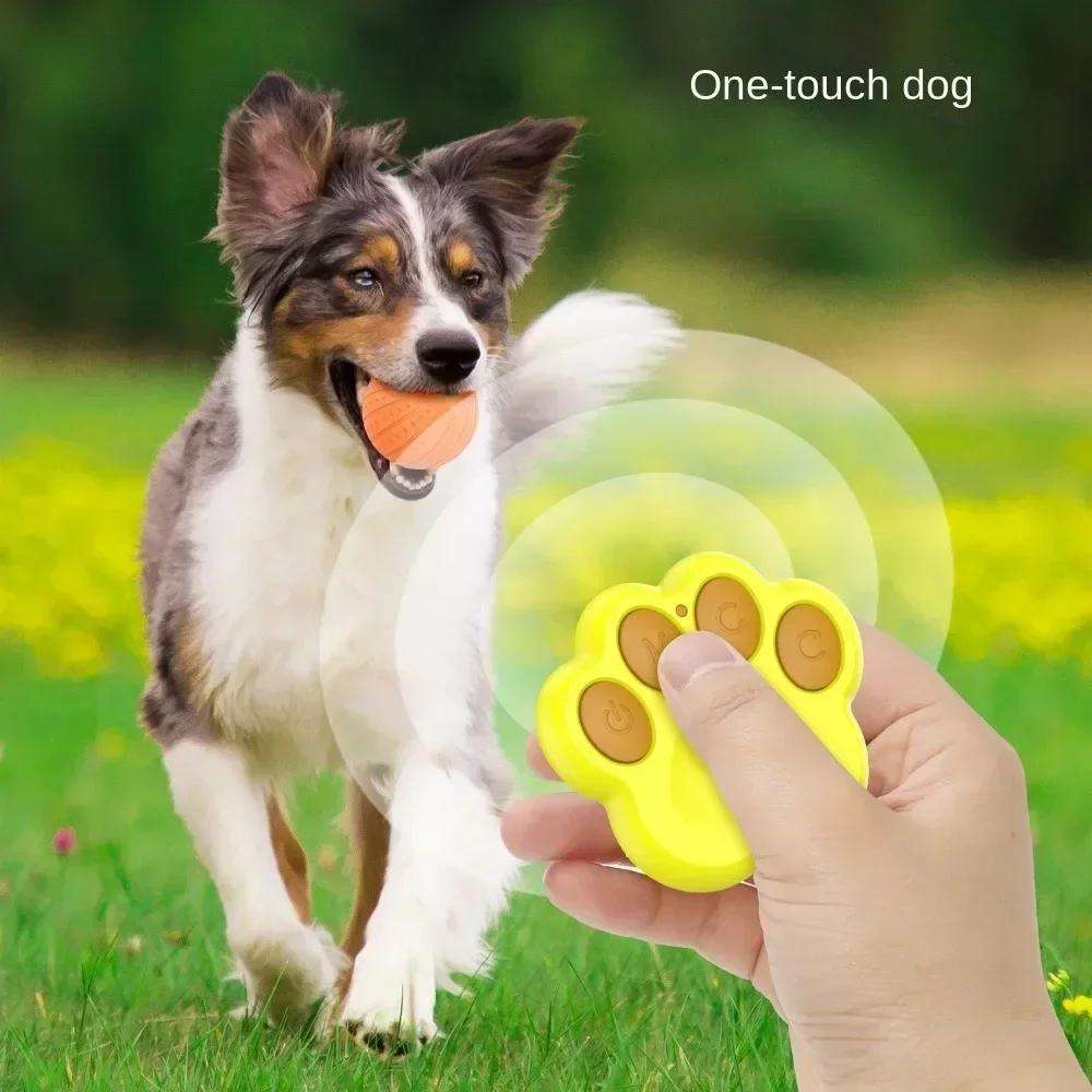 New Pet Ball Smart Interactive Automatic Remote Control Flashing Rotating Waterproof Dog Chew Toy Ball for Aggressive Chewers