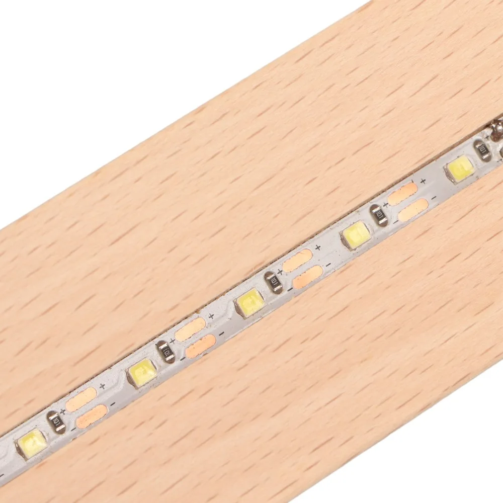 

24cm /18cm Rectangle LED Lights Display Bases White Light Through Slot Rectangle Display Pedestal Low Power Consumption