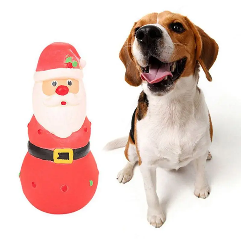 Pet Toys Christmas Tree Elk Deer Santa Claus Bite Resistant Grinding Teeth Cleaning Teeth Dog Toys Vocalization Dog Accessories