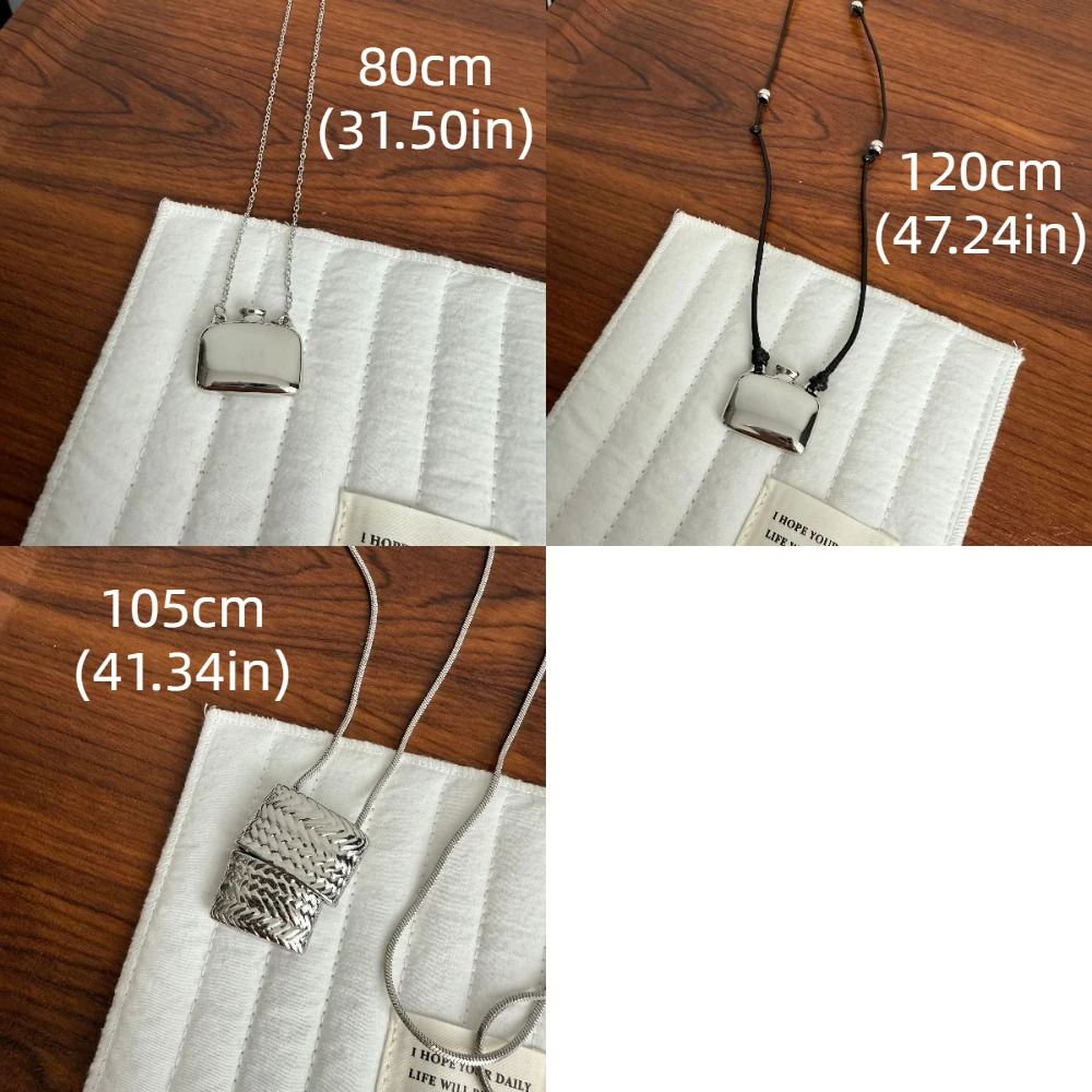 جميل ريترو زجاجة مربعة سلسلة عنق مزاجه الكورية نمط سترة طويلة سلسلة جلدية العصرية مجوهرات الأزياء النساء الفتيات #5