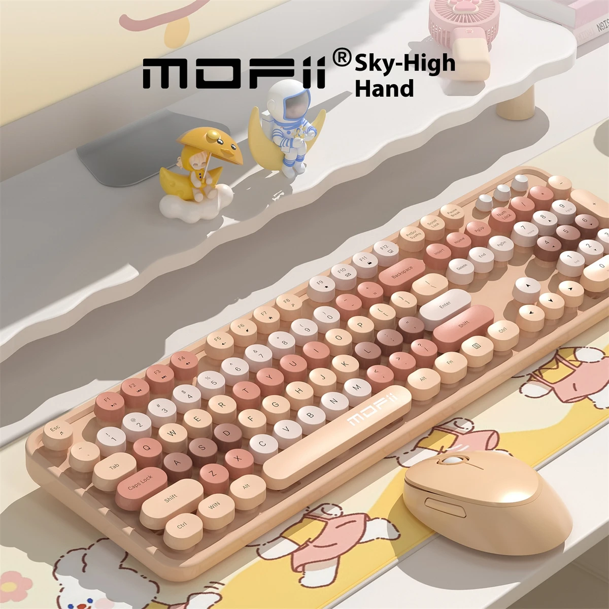 

Mofii Wireless Keyboard Mouse Combo | Mechanical Feel | Washable Keys | Compact & Colorful | Office/Home/Gaming