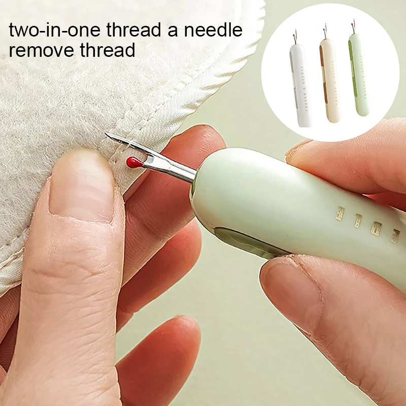 Creative Sewing Seam Rippers 2-in-1 Threader Stitching Remover DIY Threading&Seam Quick Sewing Threader Tool Sewing Needle Work