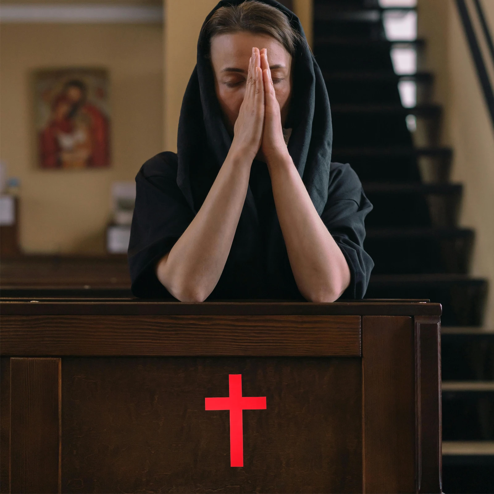 

10Pcs Cathedral Wall Cross Sticker Beautiful Exquisite Details Versatile Space Fit DIY Decal Church Wall Ornament Party