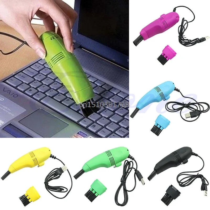 Mini USB Keyboard Vacuum Cleaner - Dust Cleaning Kit for PC Laptop