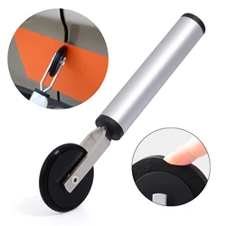 FOSHIO Soft Rubber/Sponge Roller Squeegee Car Door Waist Line Gap Pressing Roller Carbon Fiber Vinyl Film Wallpaper Wrap Tool