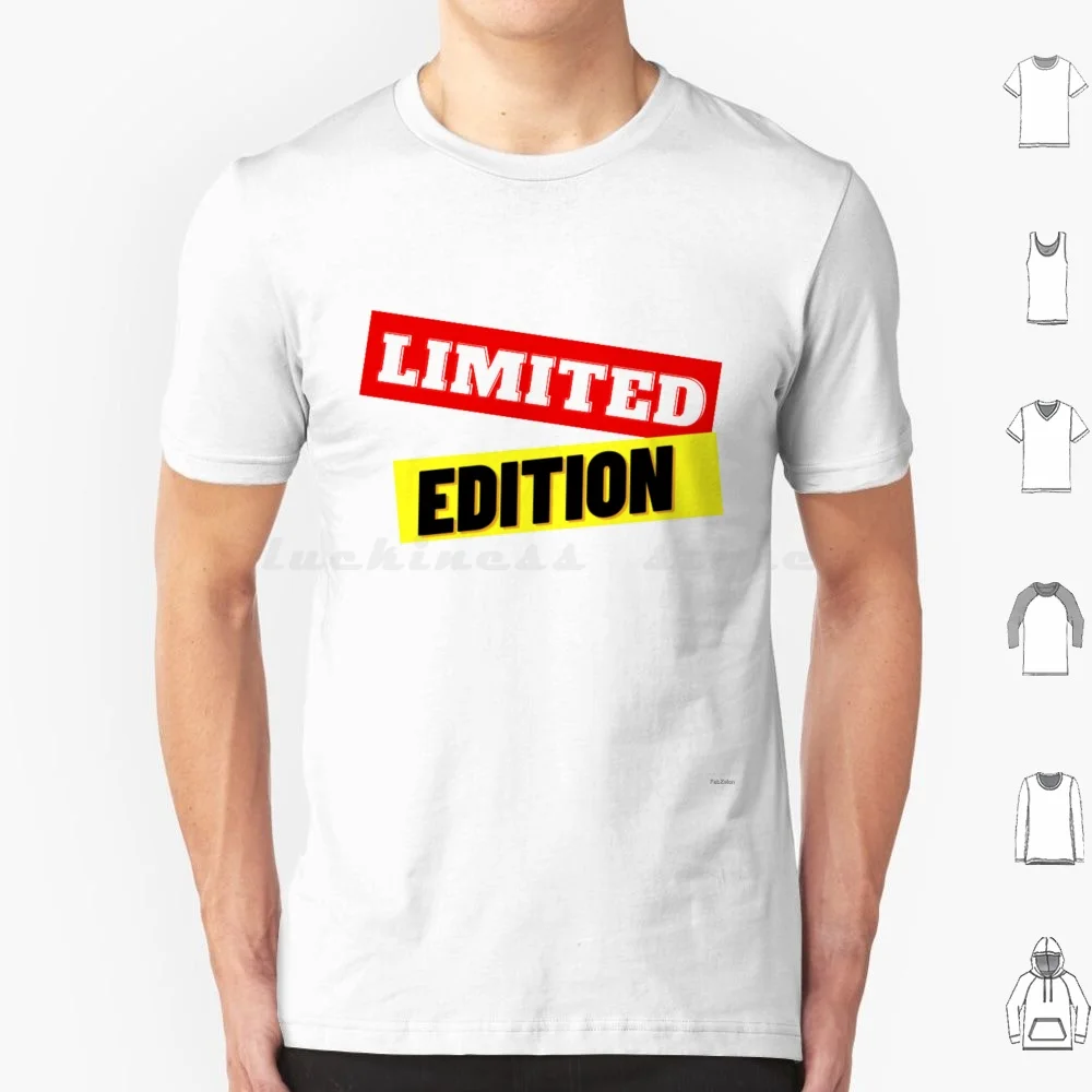 Limited Edition T Shirt Cotton Men Women DIY Print Limited Edition Words Fabzelon Cotton Super White Black Caps Couple Goals