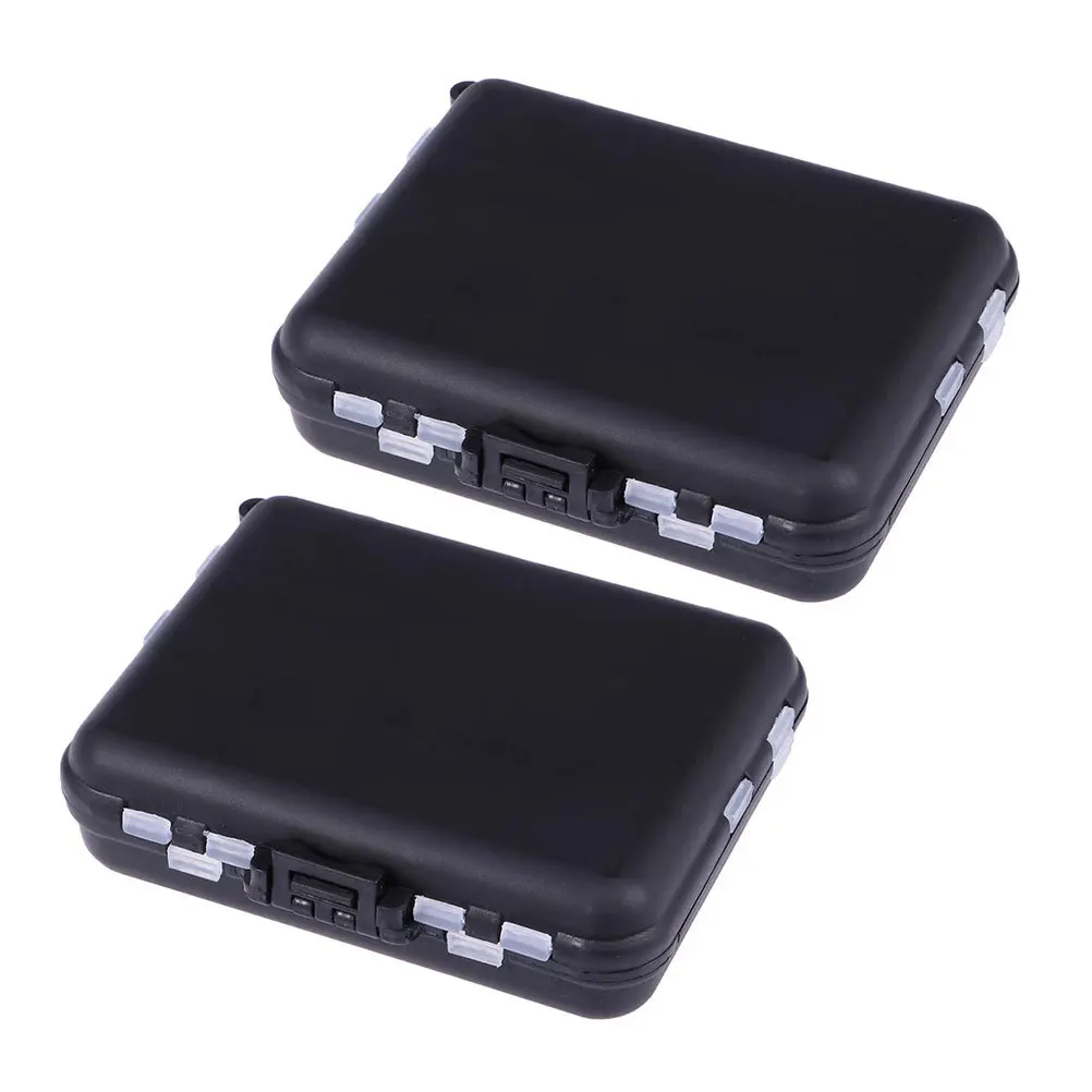 

2Pcs Fishing Tackle Box Strong Dividers Design Organized Storage for Hooks Lures Baits Multi-Compartment Portable Supply Case