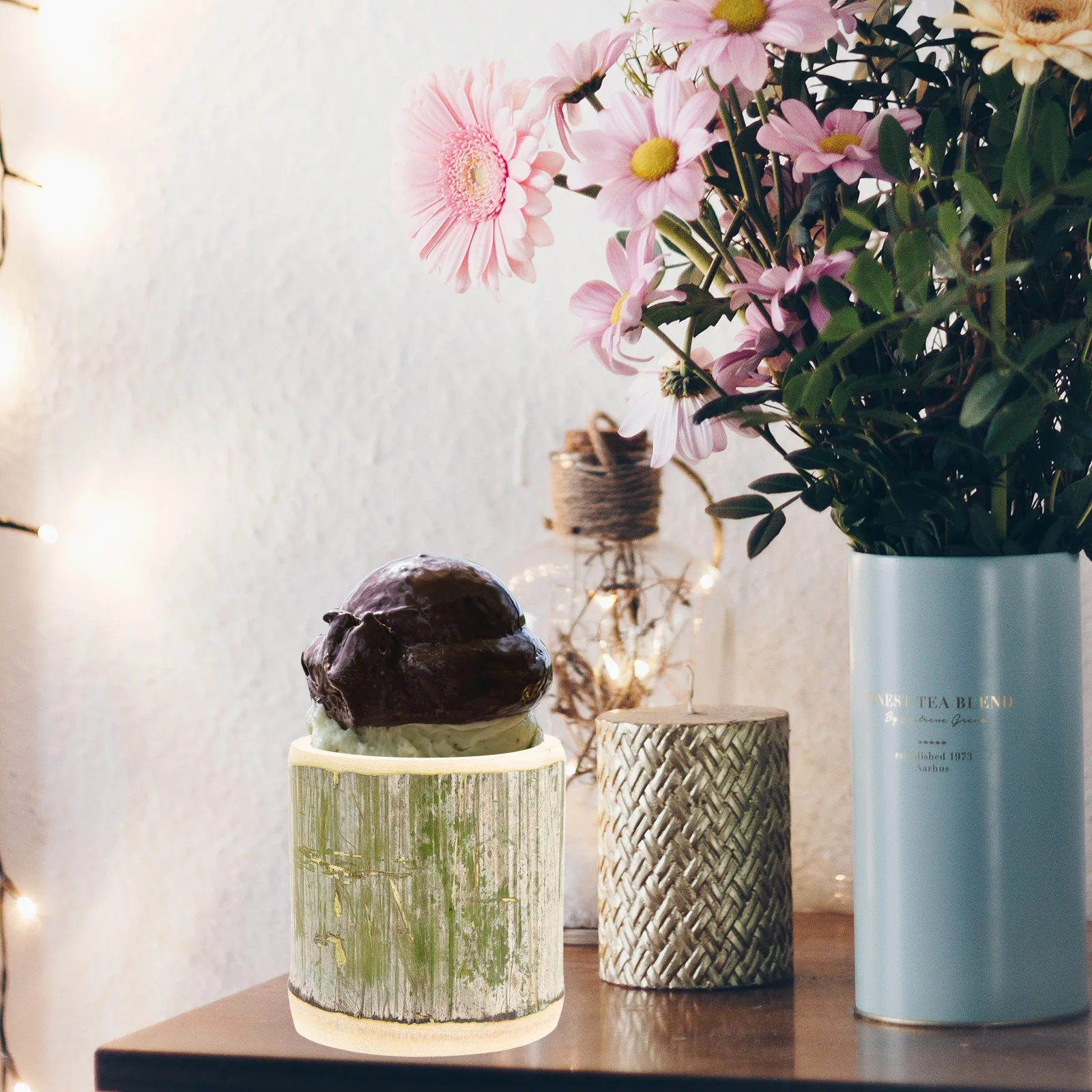 

Bamboo Cup Ice Cream Dessert Coffee Bamboo Cup For Coffee Milk Tea Water Drinks Portable Home Kitchen Bar Restaurant Use