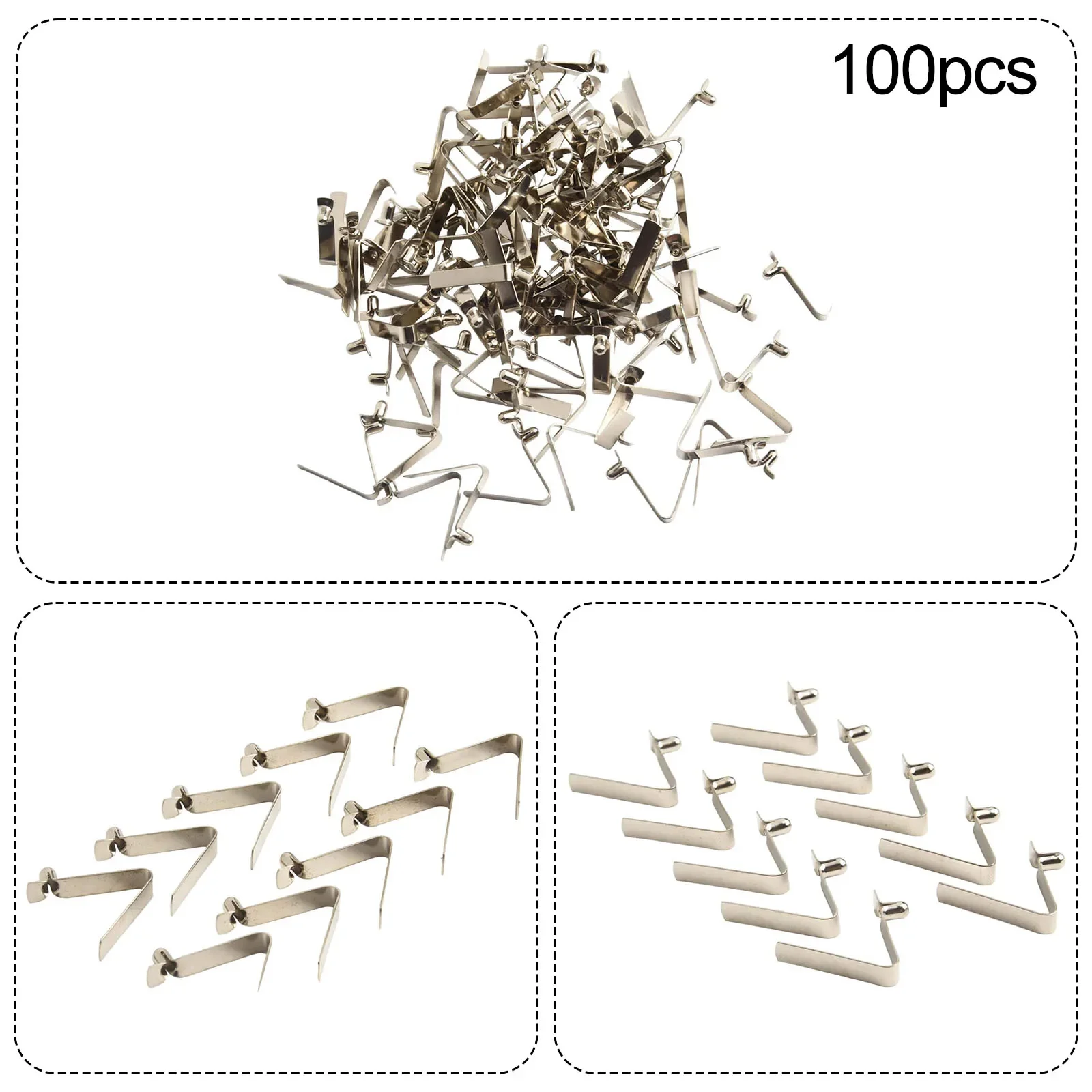 

3mm Spring Clip Locking Tube Pin Manganese Steel Quickly Snap Into Tube Strong And Flexible Top Bead Diameter 3mm