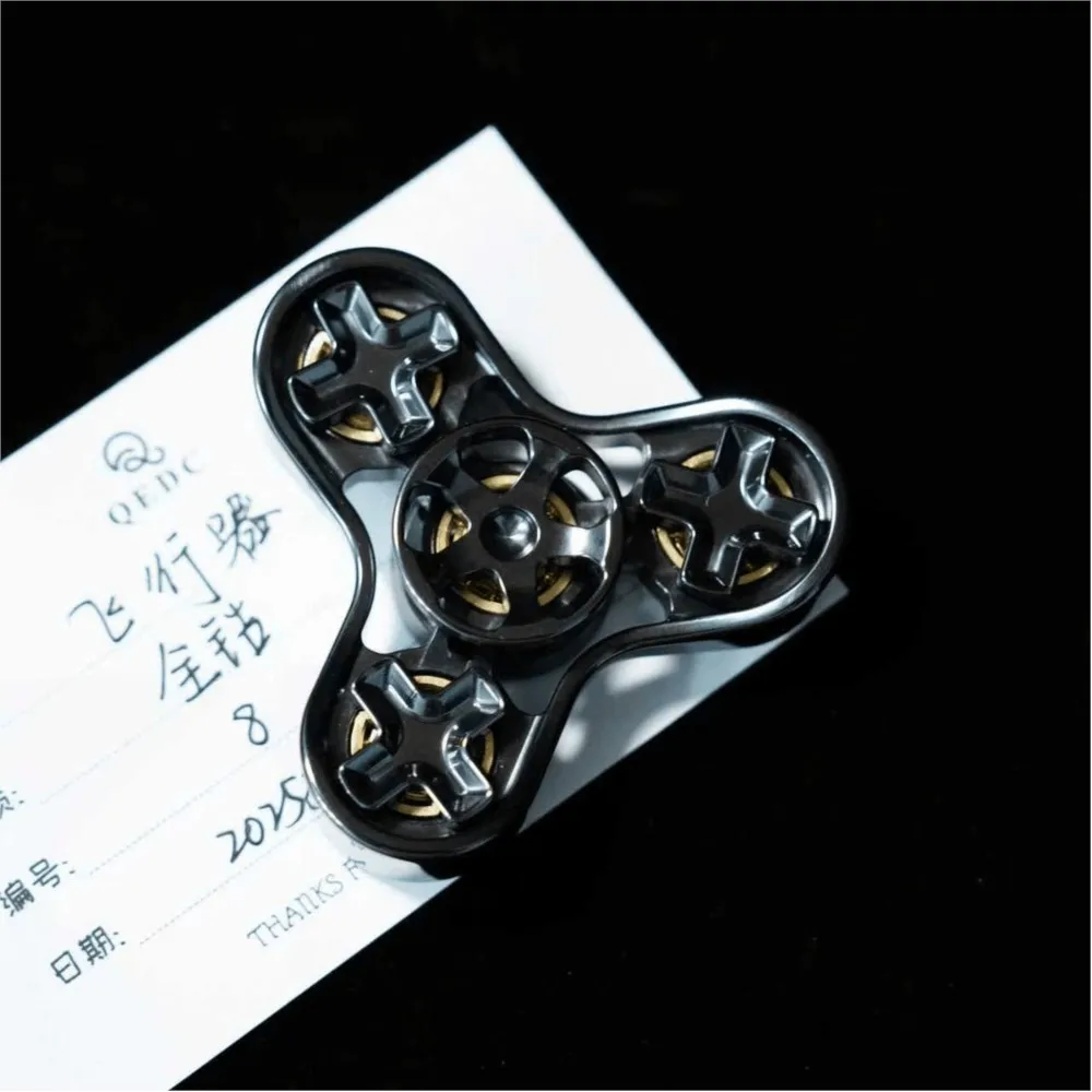 QEDC الطائرات تململ سبينر ألعاب متململة للبالغين أدوات تخفيف القلق المعدنية التصاميم الأصلية الدوران #3