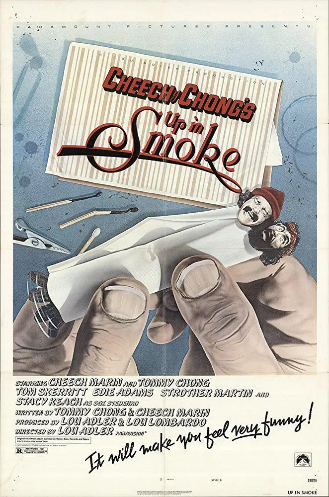 CHEECH AND CHONG'S UP IN SMOKE 1978 Movie Poster For Wall Stickers Home Decor Art Painting