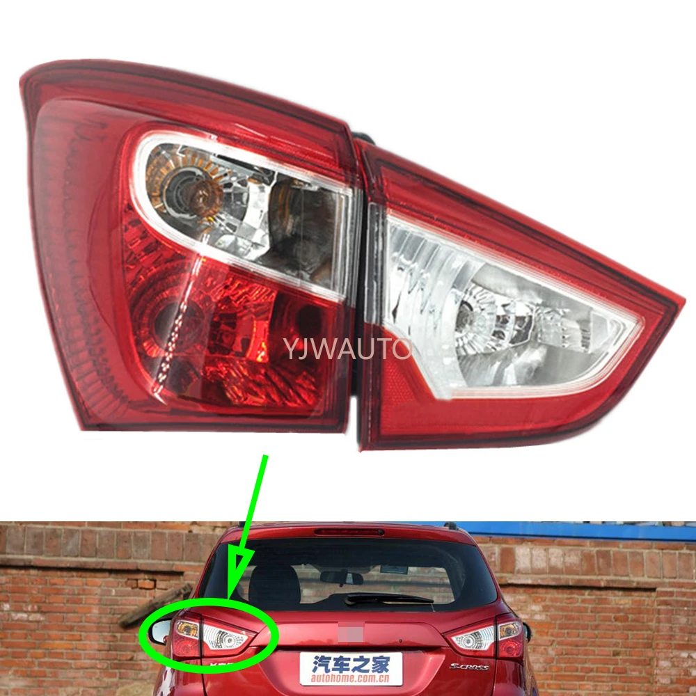 Brakelights for Suzuki S-Cross 2006~2016 Tail Light Assembly Car Rear Bumper Brake Lamp Stop Lights Rear Fog Lamp