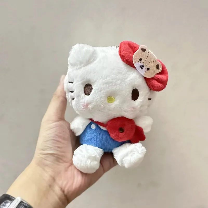 حيوانات محشوة أنيمي من Hawaii Hello Kitty كرتونية ، دمية مخملية ناعمة ، لعبة مصاحبة للأطفال ، هدية عيد الميلاد ، دمية كاواي ،