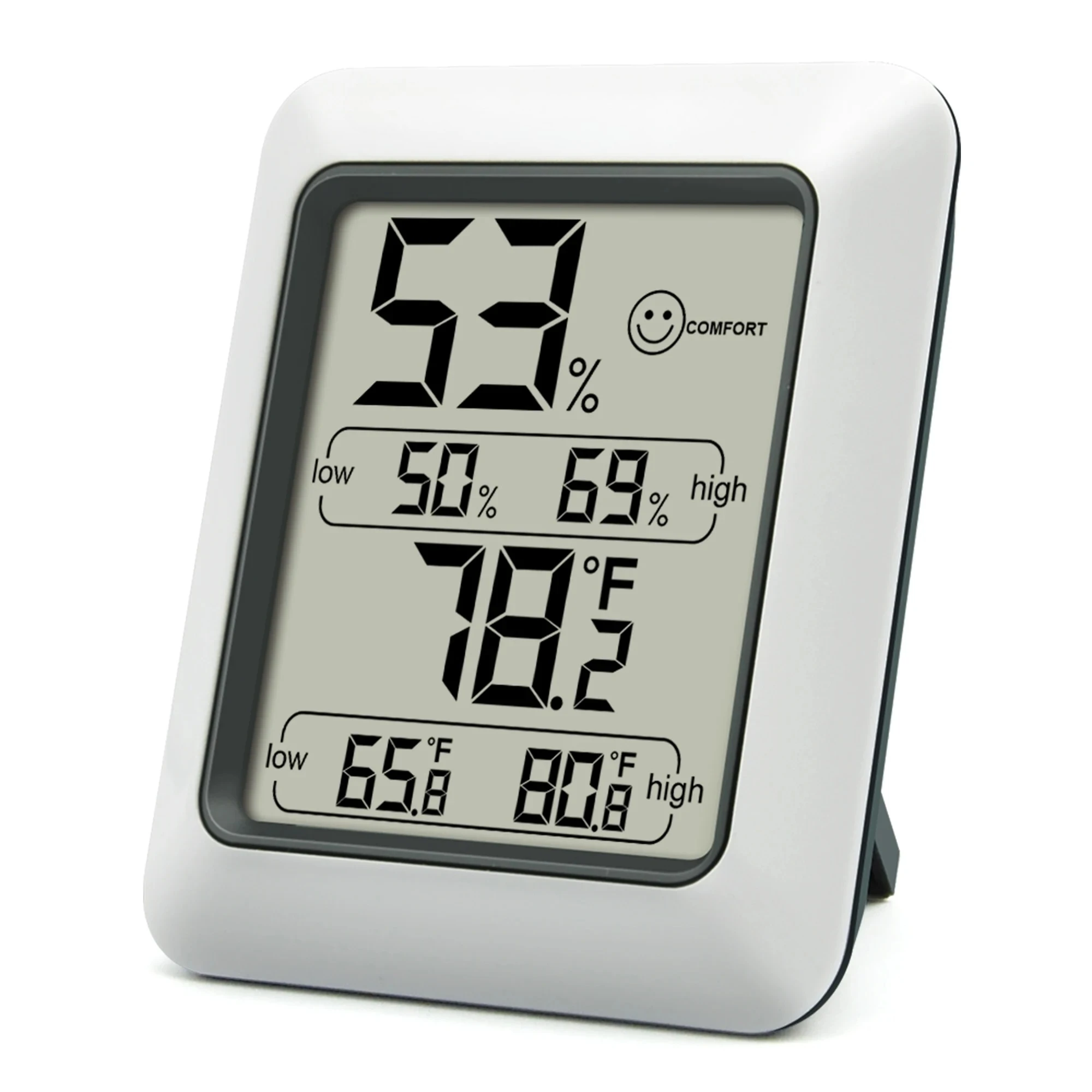 

Термометр-гигрометр Thermopro TP50, цифровой, электронный, для измерения температуры и влажности в помещении, метеостанция для дома