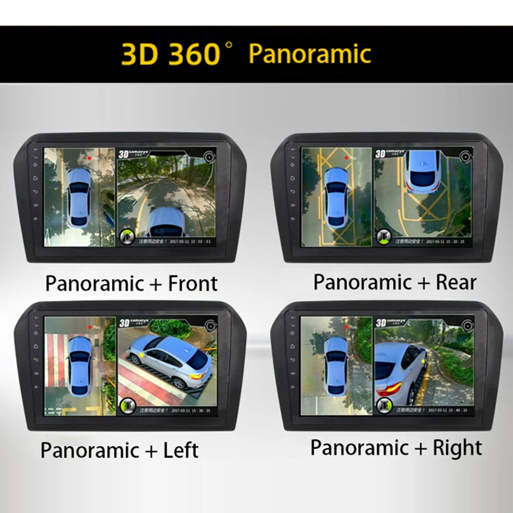 Guardian Surround View Car Camera System, 360 P, AHD Right, Stores, Front, Rear View, Android Auto Radio, 1080 °