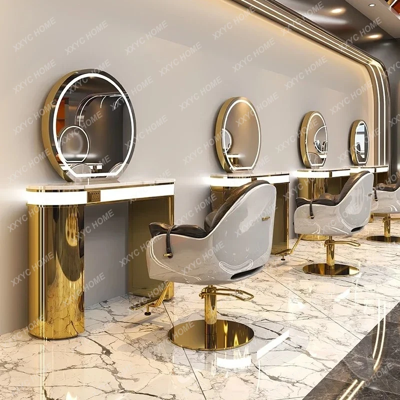

FG17Hair Cutting Mirror Hot Dyeing Table Mirror Cabinet Integrated for Hair Salon Hairdressing Mirror