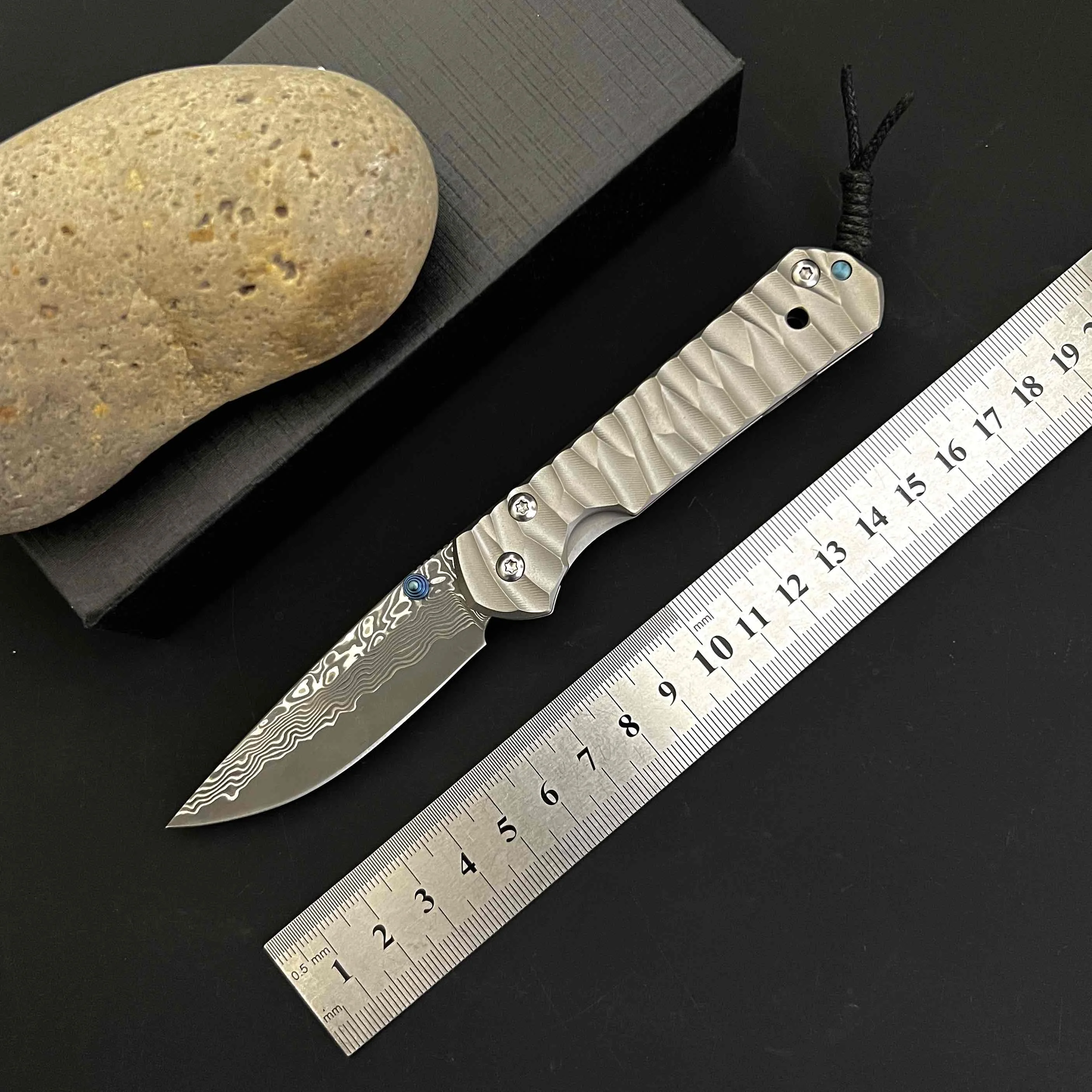 

VG 10 Damascus Steel Folding Outdoor Rescue Wilderness Fishing Pocket Portable EDC Fruit Knife
