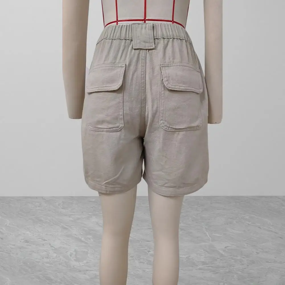 2025 shorts de perna larga feminino verão grande tamanho casual solto calças de ferramentas retas praia shorts carga perna reta