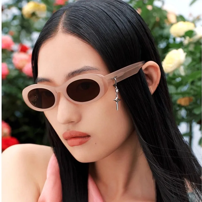 

PARZIN Retro Streetwear Sunglasses for Women Trendy Accessories for Hot Girls UV Protection Eyewear Goggles 75011