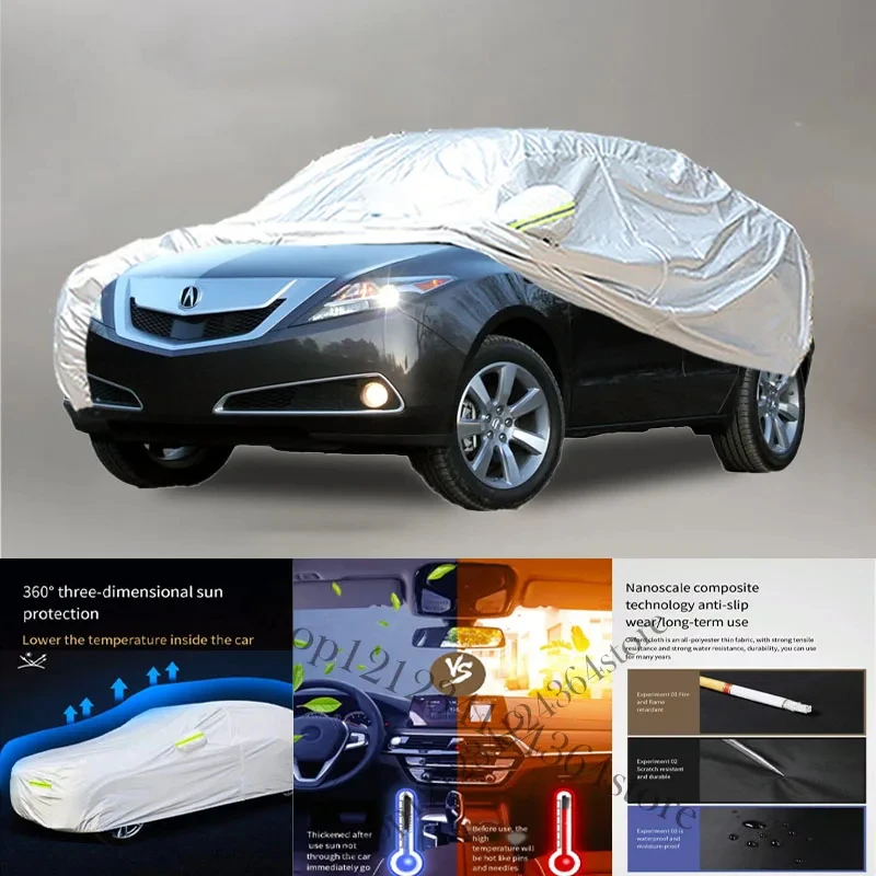 

For-Acura-ZDX-Fit-Outdoor-Protection-Full-Car-Covers-Snow-Cover-Sunshade-Waterproof-Dustproof-Exteri