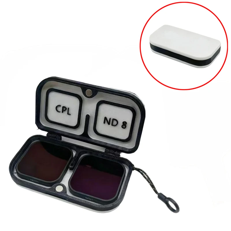1PCS Bayonet Filter Case Integrated Magnetic Storage Box Portable Outdoor Accessories for Insta360 Acepro 1/2 Action Camera