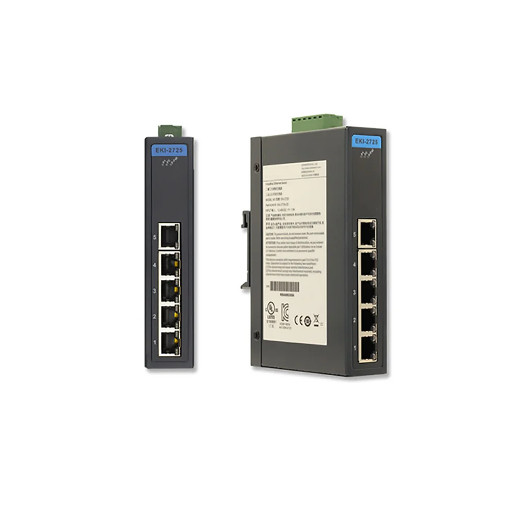 EKI-2725 para conmutador Industrial Advantech, conmutador Gigabit de 5 puertos, EKI-2725-CE