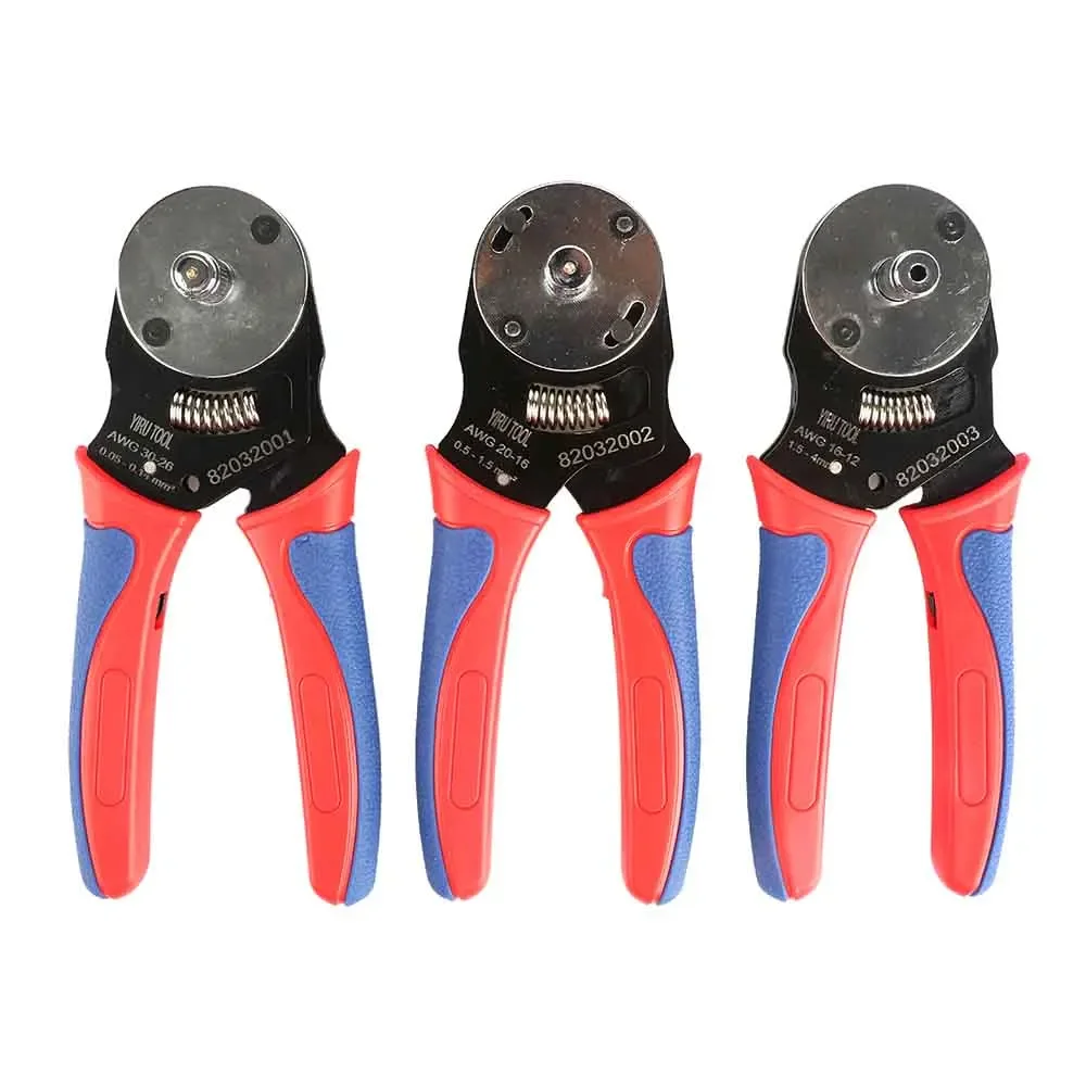 Deutsch Crimp Tool, Deutsch Crimping Tool 4 Way Indent,8 Impression Type Deutsch Pin Crimping Tool Used for Gage 12,16,20